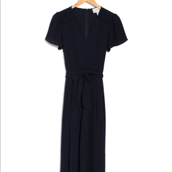 NWT Donna Morgan Navy Wide Leg Jumpsuit - Picture 2 of 2